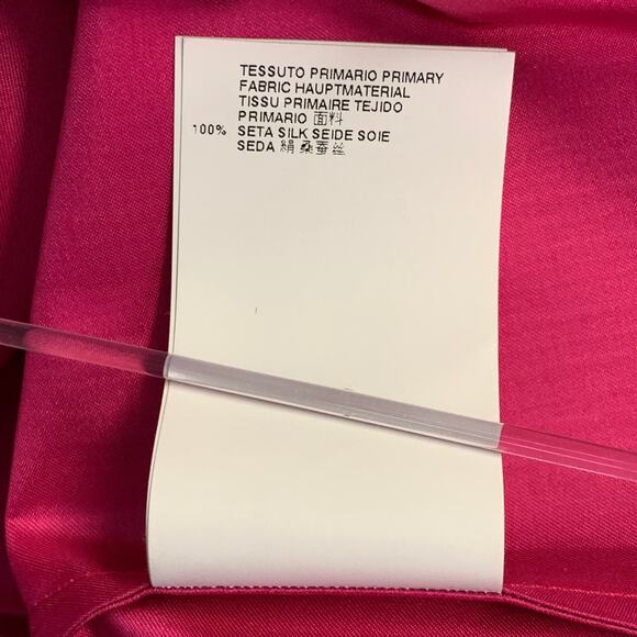 DSQUARED2 Size XS Fuchsia Silk Sleeveless Bow Dress Top - Picture 10 of 10